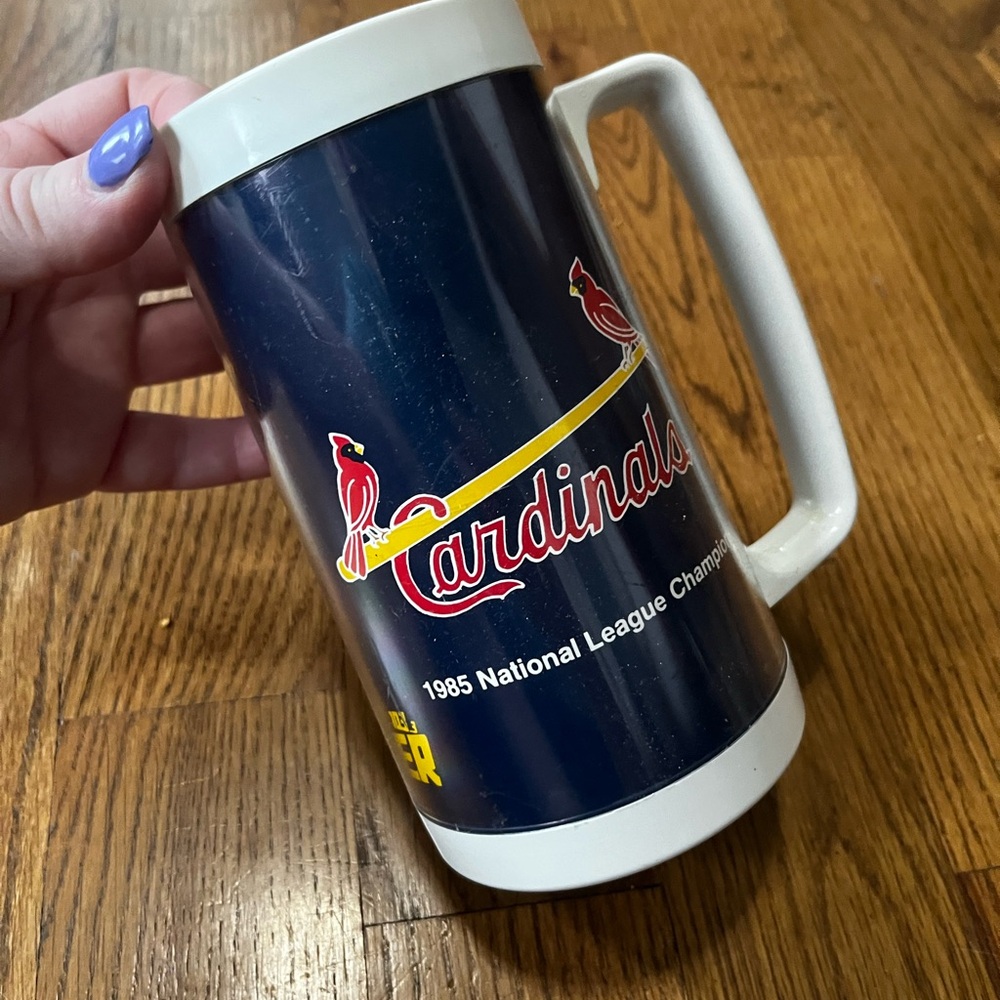 ST. LOUIS CARDINALS Spirit of St. Louis BUD LIGHT Plastic Beer Mug Stein vintage